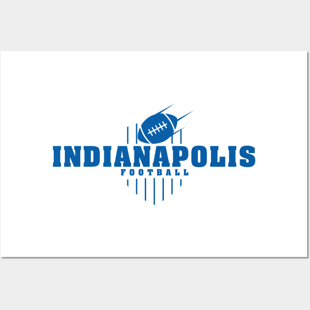 Indianapolis Football Team Color Wall Art by Toogoo